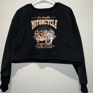 Cropped Los Angeles Motorcycle Crewneck.